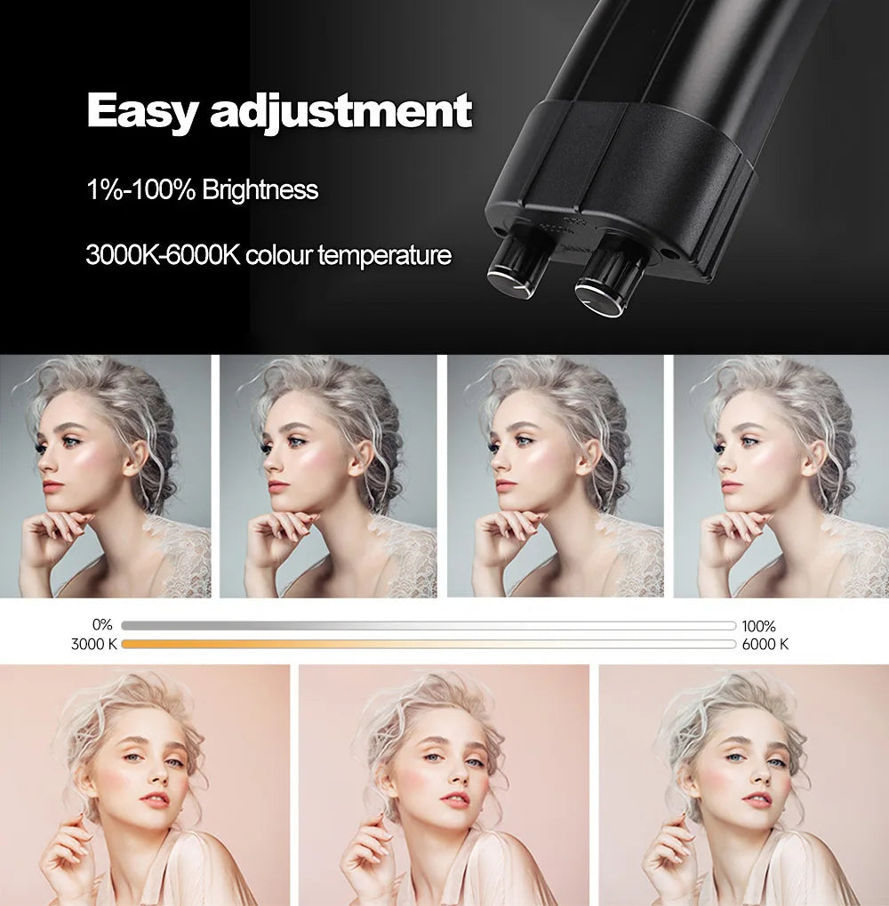 Zora Professional LED Beauty Work Light for salons, featuring adjustable brightness and sleek design, ideal for beauty salons.