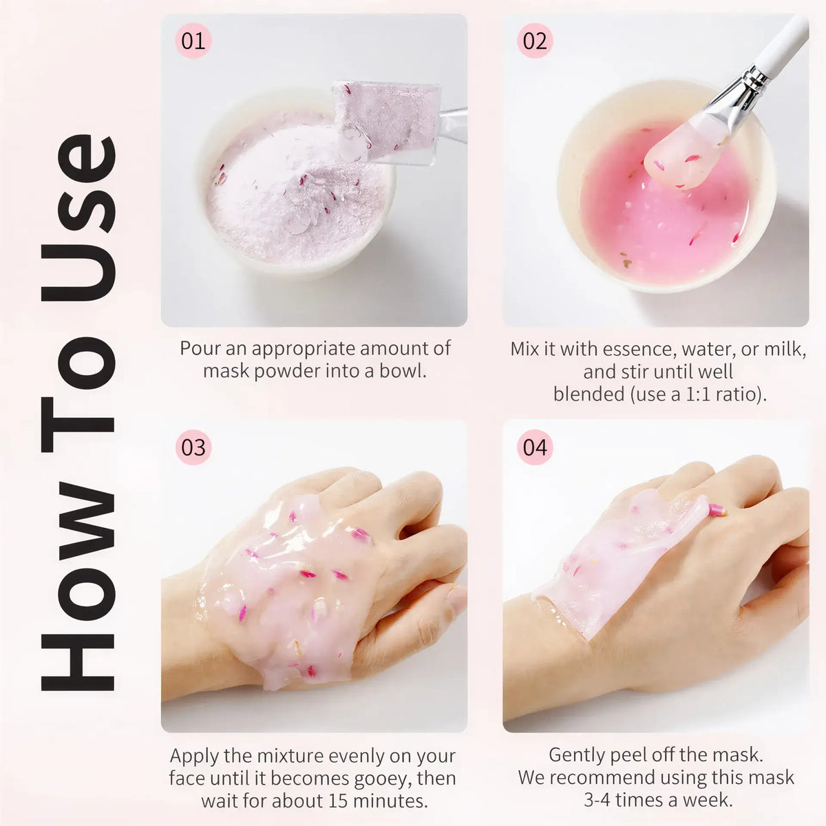 Zora Jelly Face Mask Powder in a jar, natural skincare product for face masks, with a smooth, jelly-like texture visible in the image.