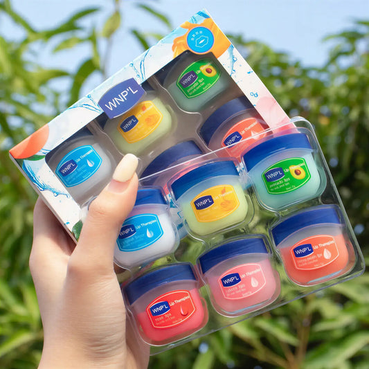 Zora Lip Mask and Balm Care Set, hydrating lip care products with sleek packaging, ideal for nourishing and moisturizing lips.