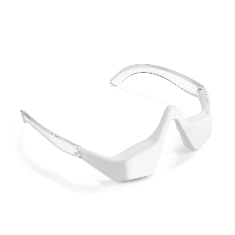 Zora 3D Eye Relaxation Massager wearable eye care device with soft padding and adjustable straps for soothing eye massage.