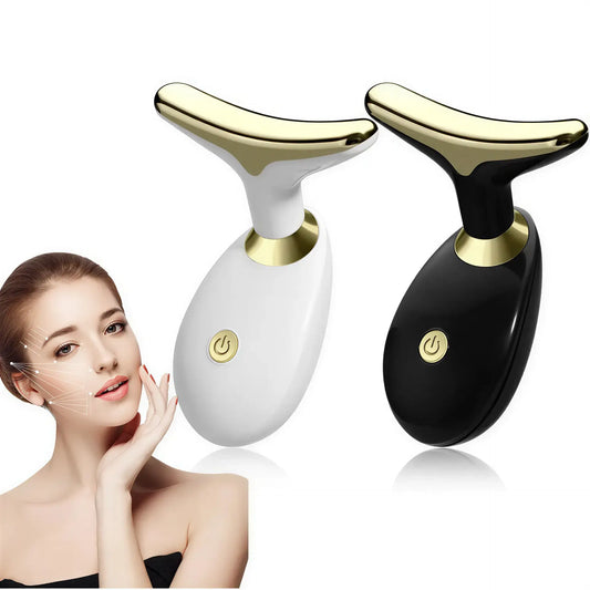 Zora Electric Face and Neck Massager with sleek design for facial and neck relaxation and skincare.