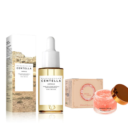 Zora Madagascar Centella Comfort Serum in a sleek bottle, designed for face skincare and soothing skin.