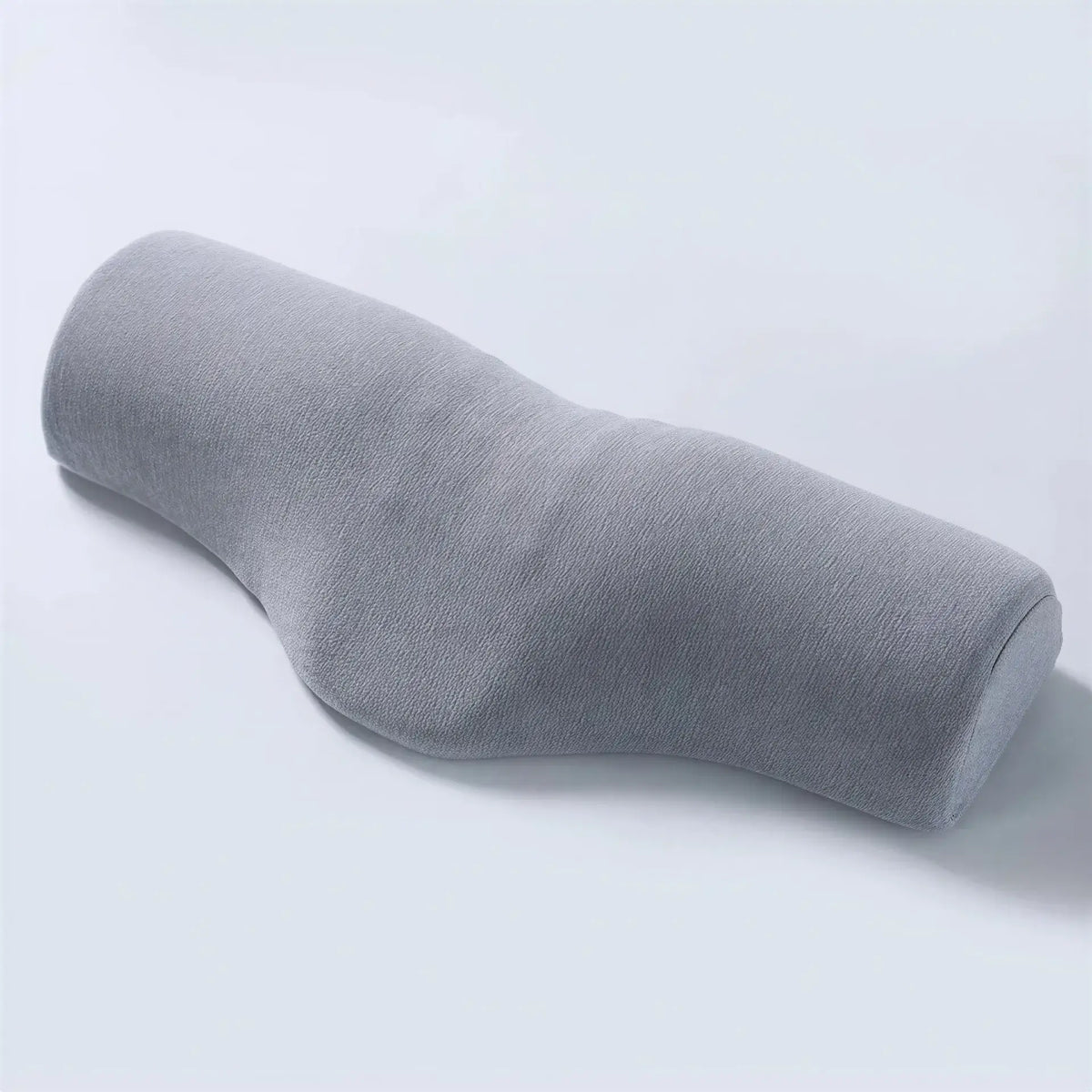 Zora Contour Memory Foam Pillow showing ergonomic shape and soft fabric cover for comfortable support and restful sleep.