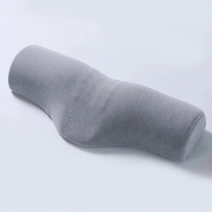 Zora Contour Memory Foam Pillow showing ergonomic shape and soft fabric cover for comfortable support and restful sleep.