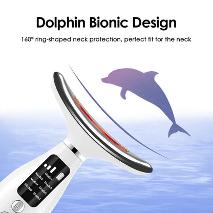 7-Color LED Face & Neck Vibration Massager