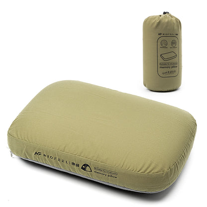 Zora portable memory foam travel neck pillow with ergonomic design, providing comfort for travelers during trips.
