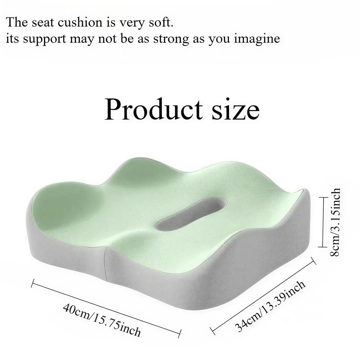 Zora 3D ergonomic memory foam seat cushion with contoured support and breathable cover for added comfort on chairs.