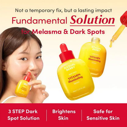 Zora Vitamin C and Niacinamide Face Serum with Hyaluronic Acid in a clear glass bottle, displayed with dropper applicator.