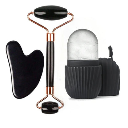 Ice Face Roller & Gua Sha Skincare Set