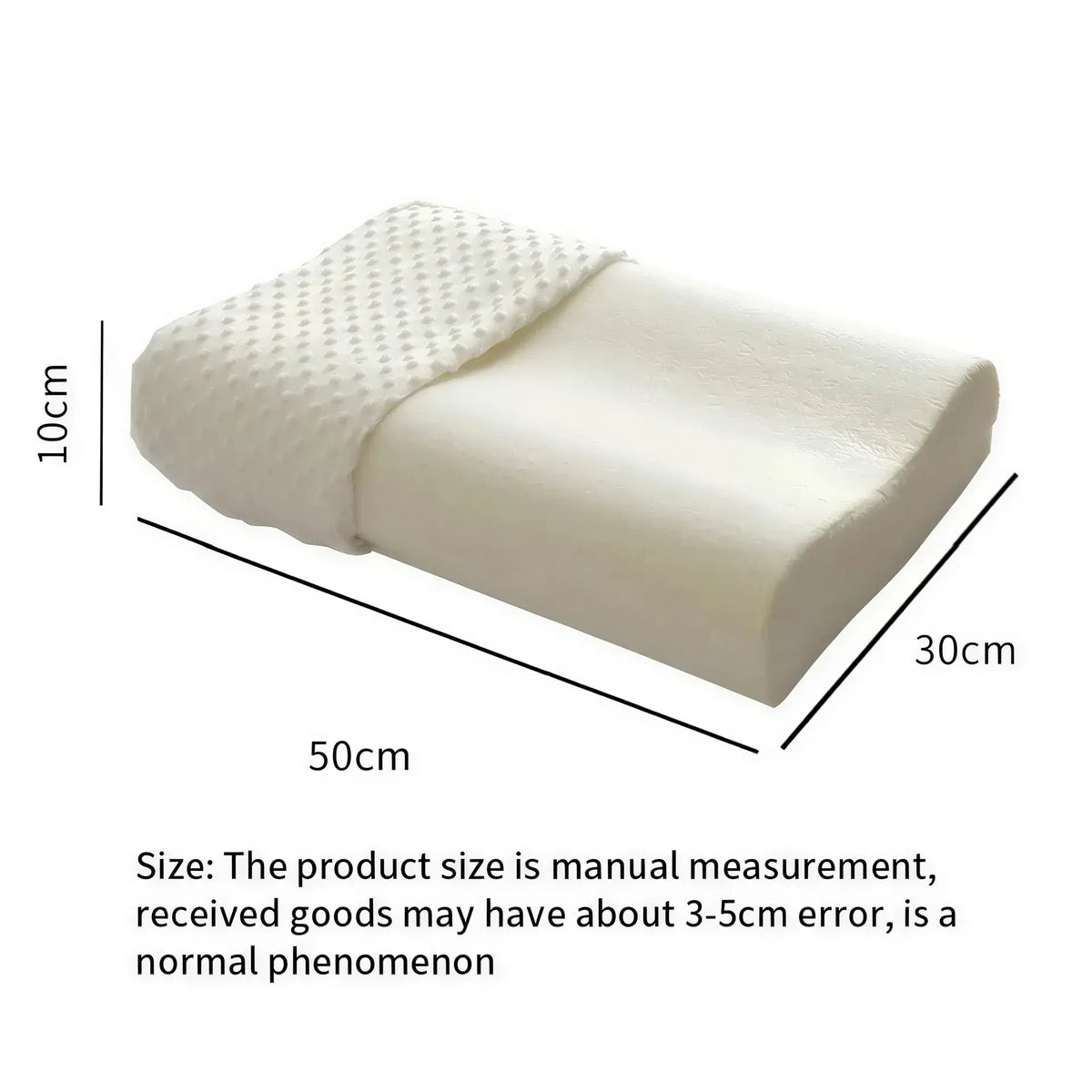 Zora adjustable memory foam pillow for side sleepers, showing the contoured shape and soft fabric cover for comfortable rest.