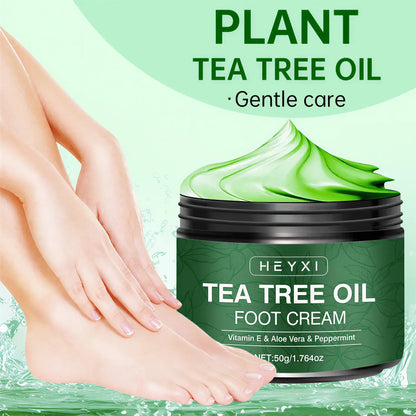 Zora Tea Oil Hand and Foot Cream for daily moisture care, showing a tube of hand and foot moisturizer with tea oil.