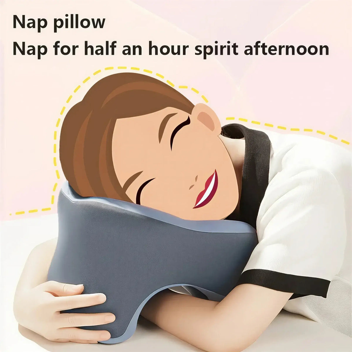 Zora U-Shaped Memory Foam Travel Pillow showing soft, supportive memory foam and ergonomic U-shape for comfortable travel rest