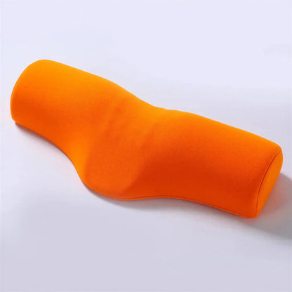 Zora Contour Memory Foam Pillow showing ergonomic shape and soft fabric cover for comfortable sleep support