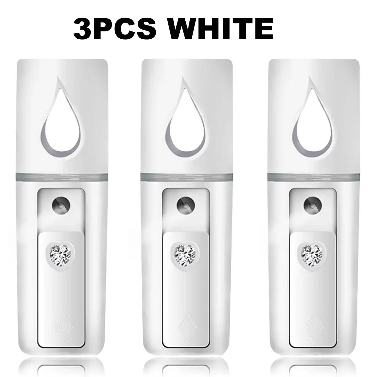 Zora Nano Facial Steamer and Humidifying Sprayer in sleek white, designed for skincare and facial hydration.